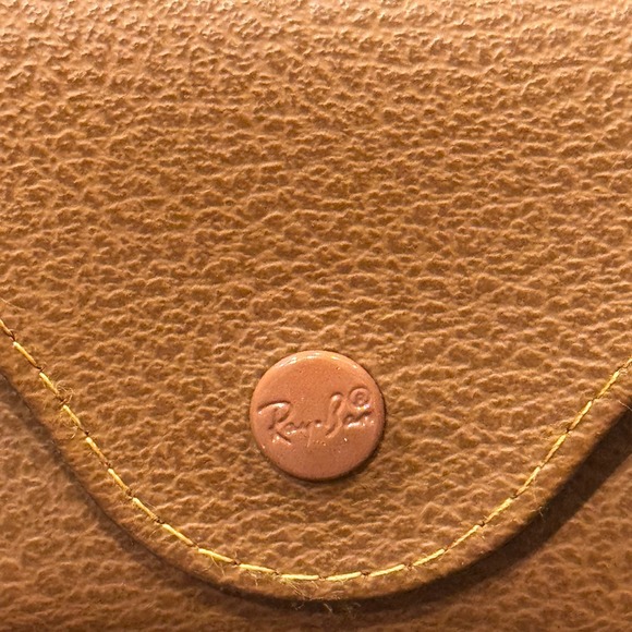 Ray-Ban Brown Faux Leather Case Sunglasses Holder by Luxottica - Picture 3 of 6